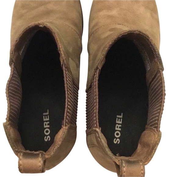 SOREL Joan of Arctic Size: 7.5 Waterproof Chelsea II Wedge Ankle Boots Lug Sole - Picture 9 of 15